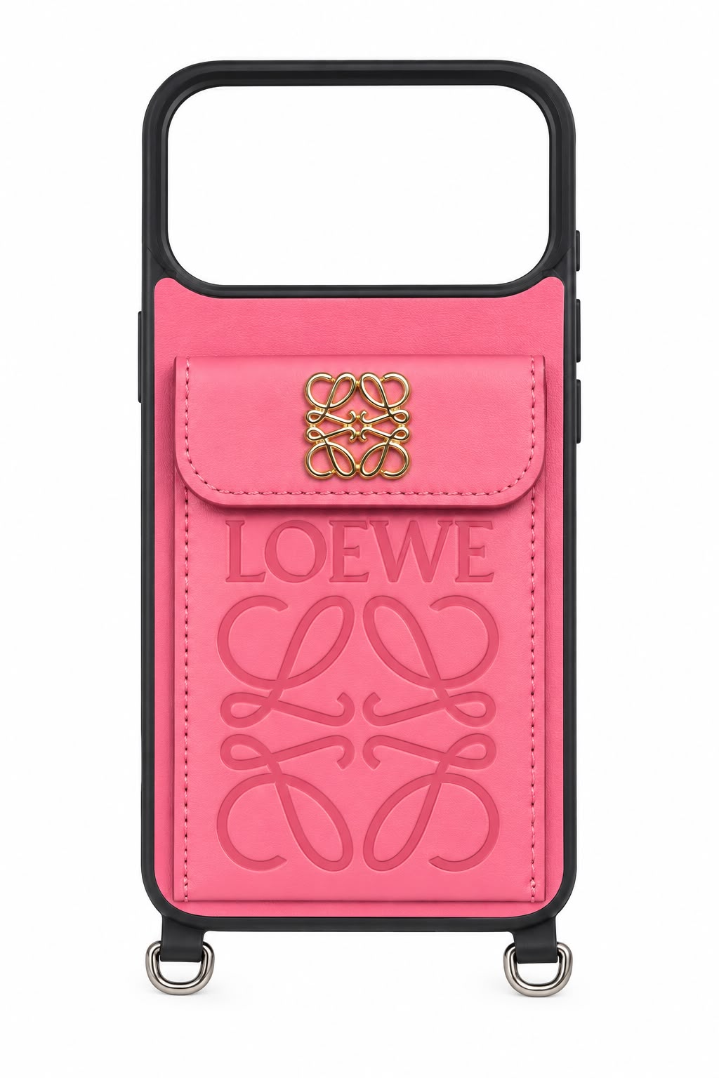 LOEWE Anagram Leather Card Holder /Cover iPhone 17 Pro max