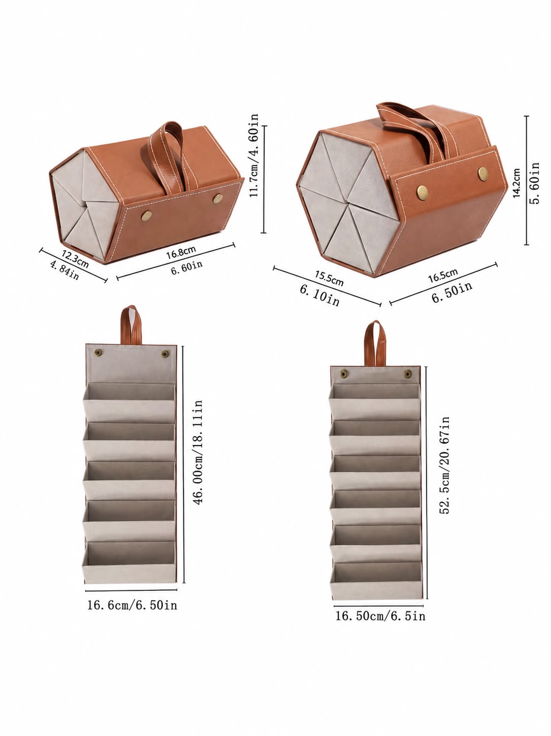 Luxury Leather Foldable Eyewear Travel Case